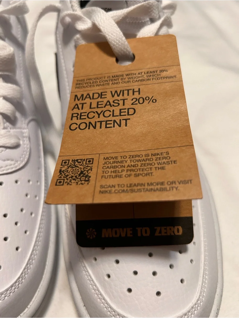 Nike White Mesh Low-Top Sneakers